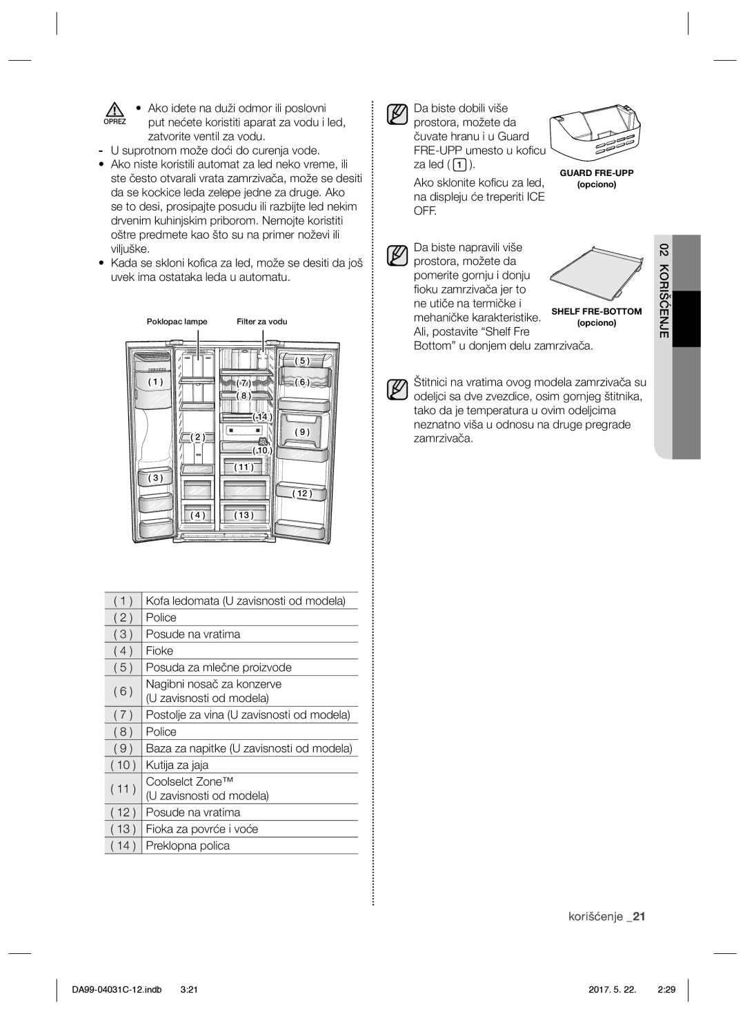 Samsung RS61681GDSL/UR, RS61781GDSL/UR manual Off 