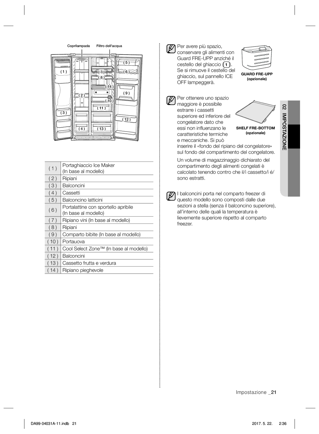 Samsung RS61681GDSL/ES, RS61781GDSR/EF, RS61781GDSR/ES, RS61681GDSR/ES manual Meccaniche. Si può 