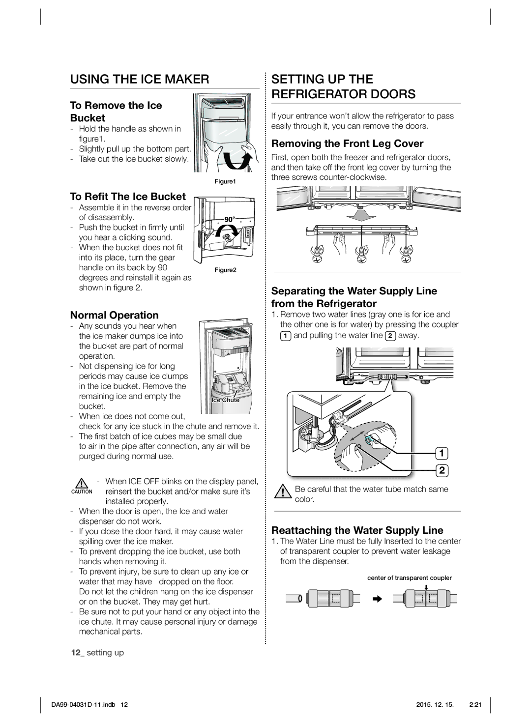 Samsung RS61781GDSR/EO manual Using the ICE Maker 