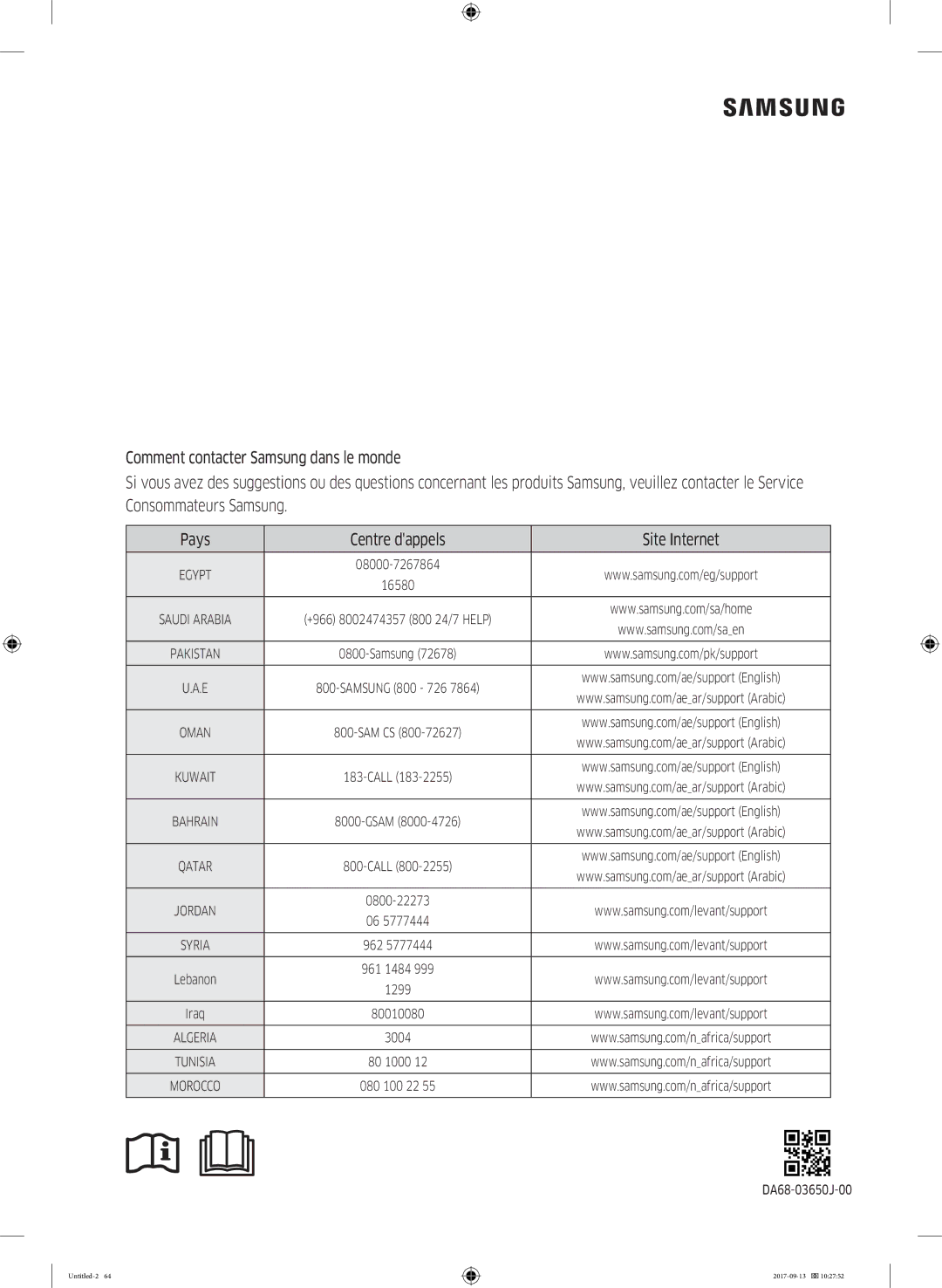 Samsung RS62K6227SL/ZA manual 08000-7267864 16580 