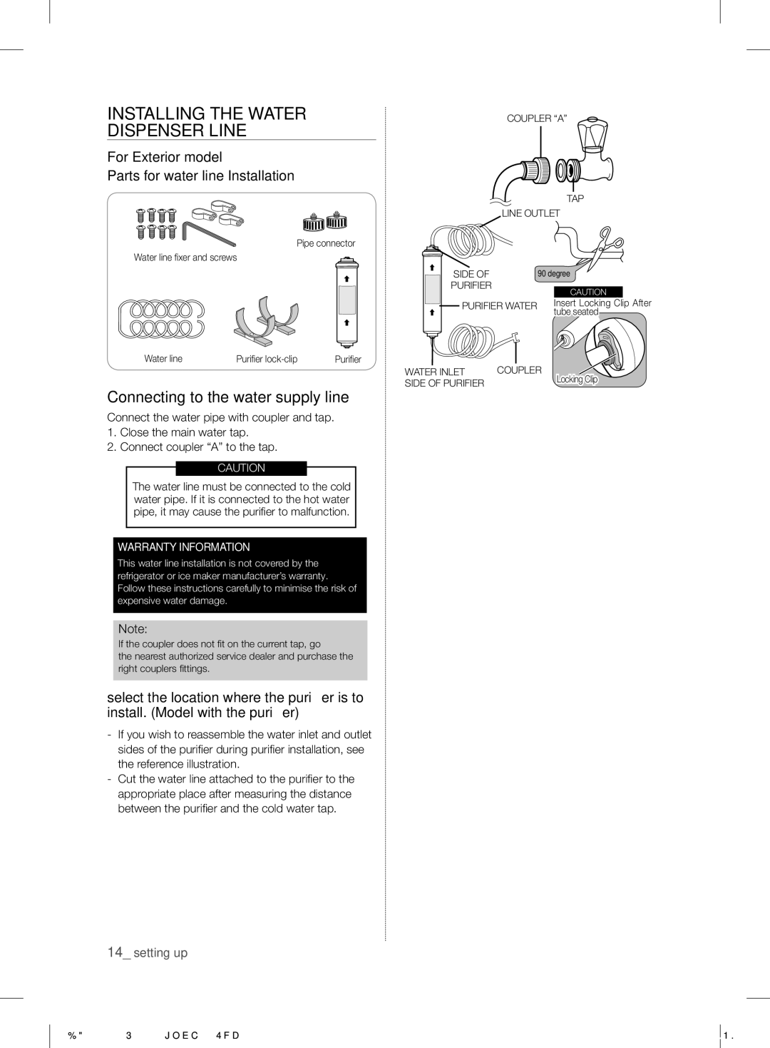 Samsung RS7* user manual For Exterior model 