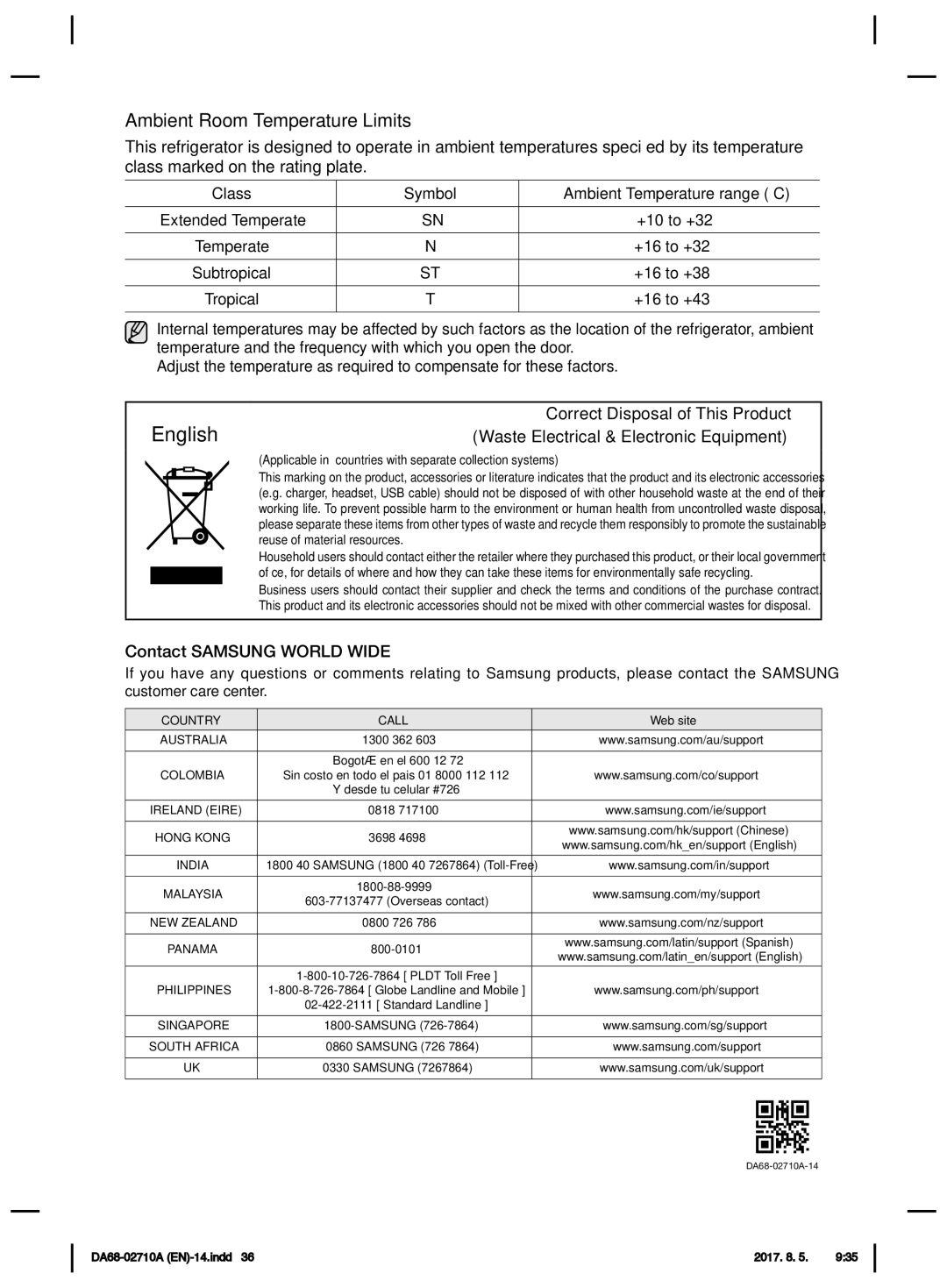 Samsung RS7557BHCSP/EF manual English 