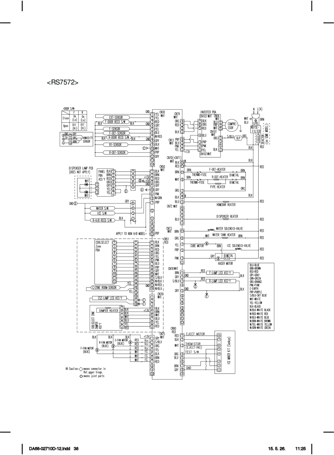 Samsung RS7568THCSL/EG, RS7778FHCSL/EG, RS54HDRPBSL/EF, RS7578THCSL/EG, RS7568BHCSP/EF, RS7528THCSL/EF, RS7677FHCSL/EF RS7572 