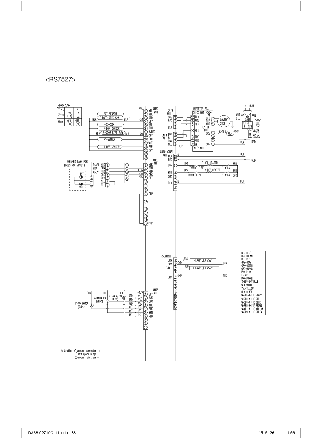 Samsung RS7527THCWW/EF, RS7778FHCSR/EF, RS7778FHCBC/EF, RS7778FHCWW/EF, RS7547BHCSP/EF, RS7557BHCSP/EF, RS7567THCSP/EF manual 