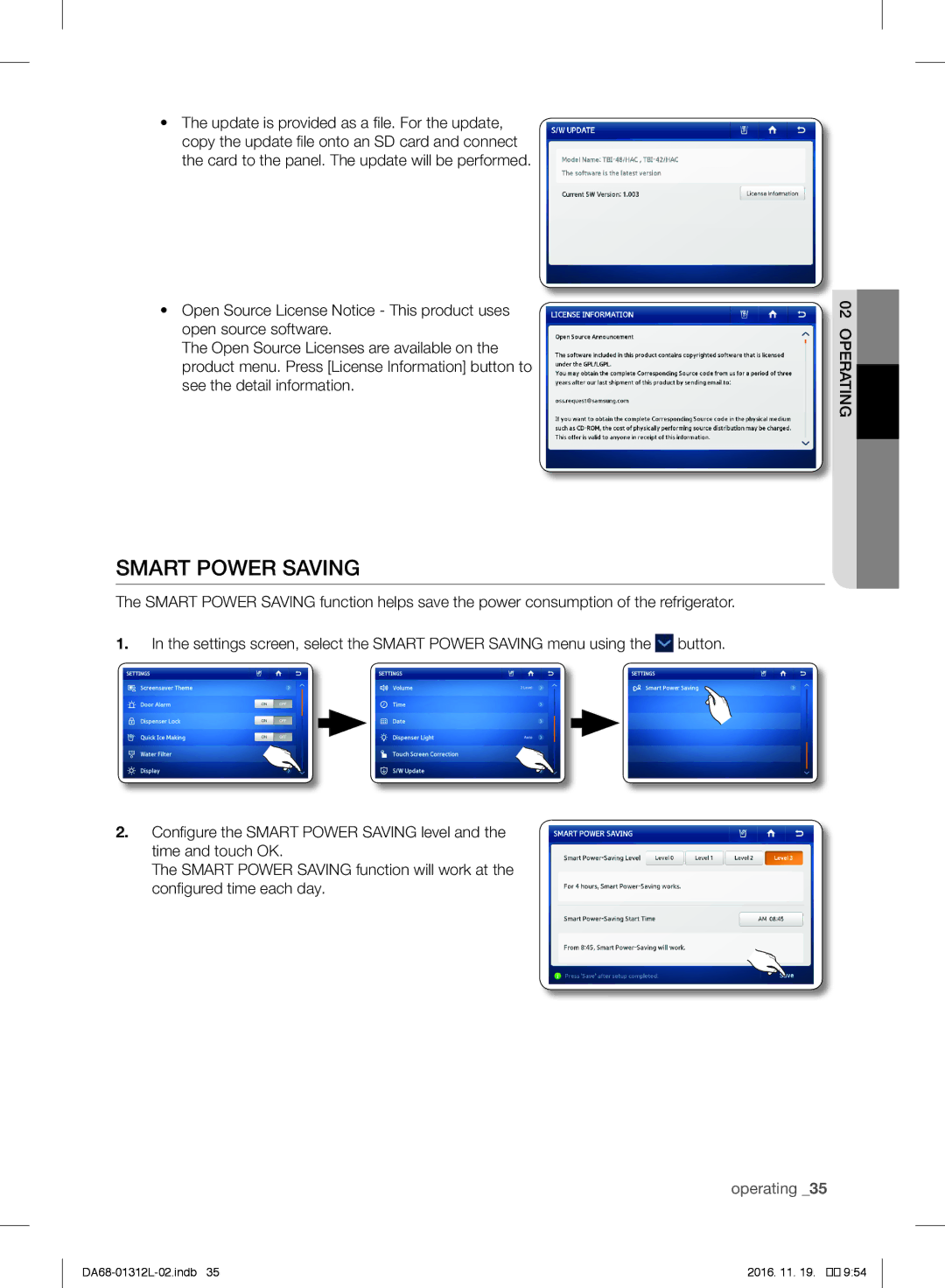 Samsung RS757LHQESR/ML, RS7778FHCWW/EF, RS627LHQESR/ML manual Smart Power Saving 