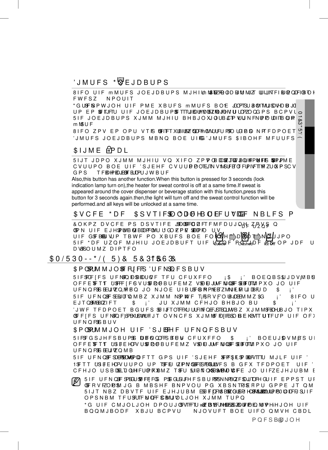 Samsung RSA1DTMG1/XFA, RSA1DTMG1/XMA manual Controlling the Temperature, Filter Indicator, Child Lock 