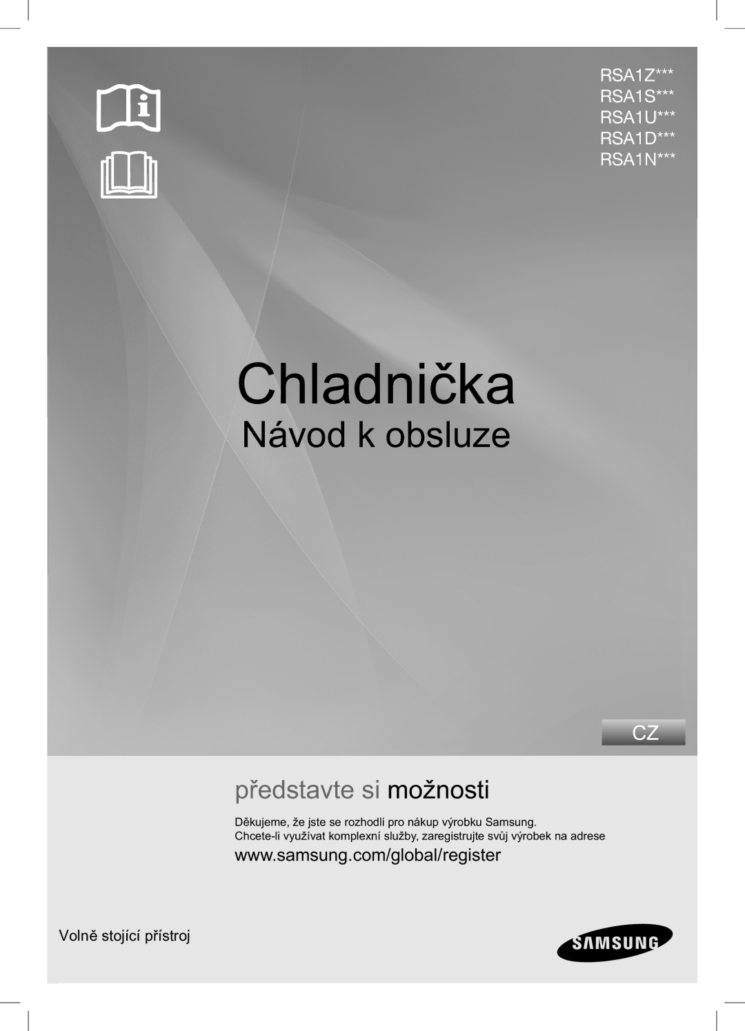 Samsung RSA1ZTVG1/XEO, RSA1DTVG1/XEO manual Chladnička 