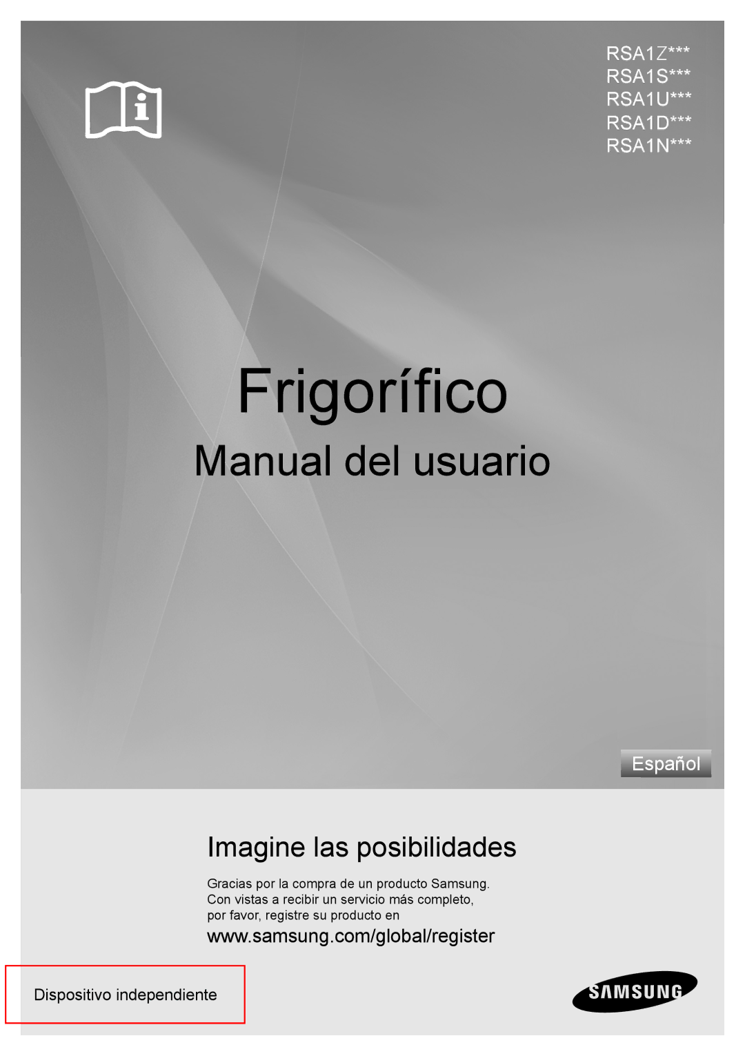 Samsung RSA1STWP1/XES, RSA1NTPE1/XES manual Frigoríﬁco 