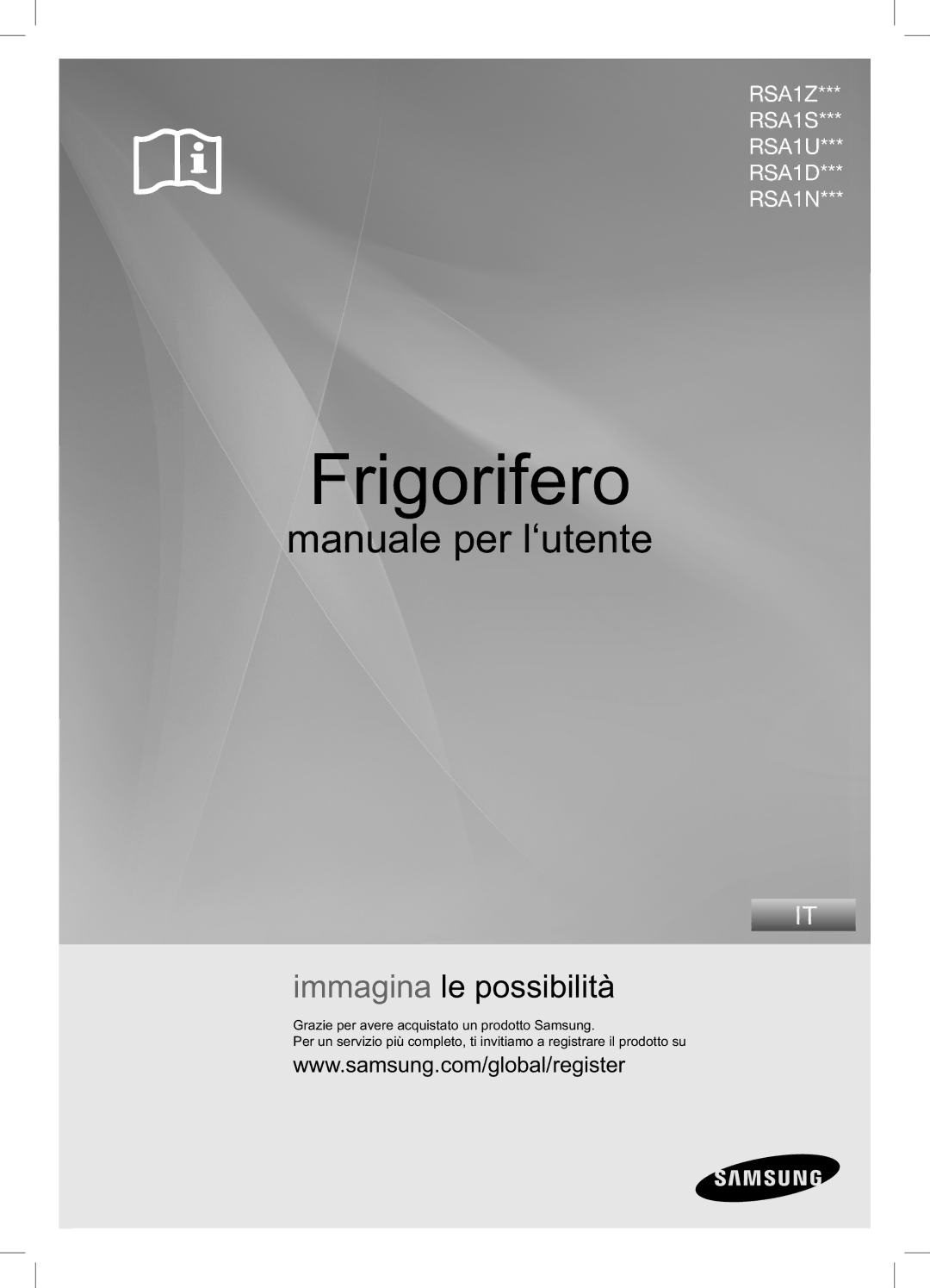 Samsung RSA1NTPE1/XES manual Frigorifero 