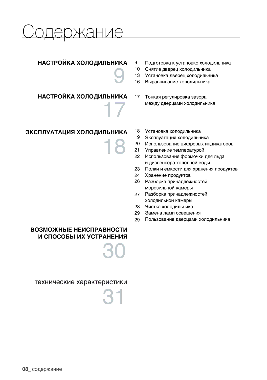 Samsung RSA1WHMG1/BWT manual Содержание 