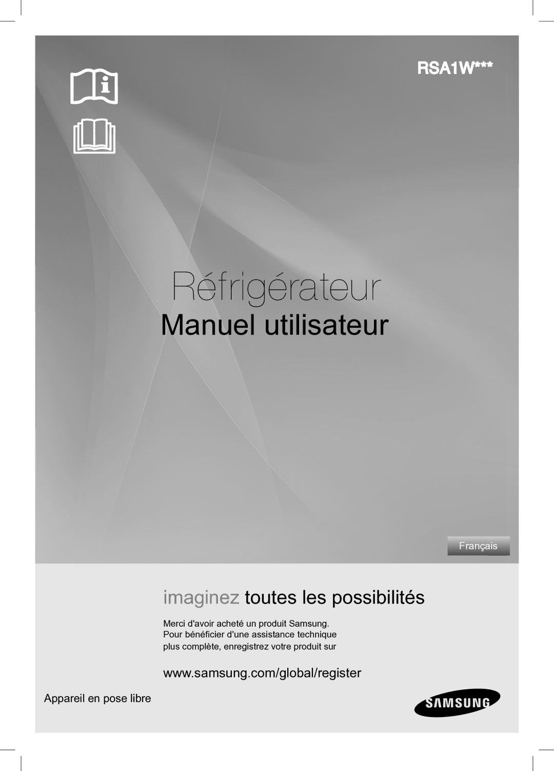 Samsung RSA1WTPE1/XEF manual Réfrigérateur 