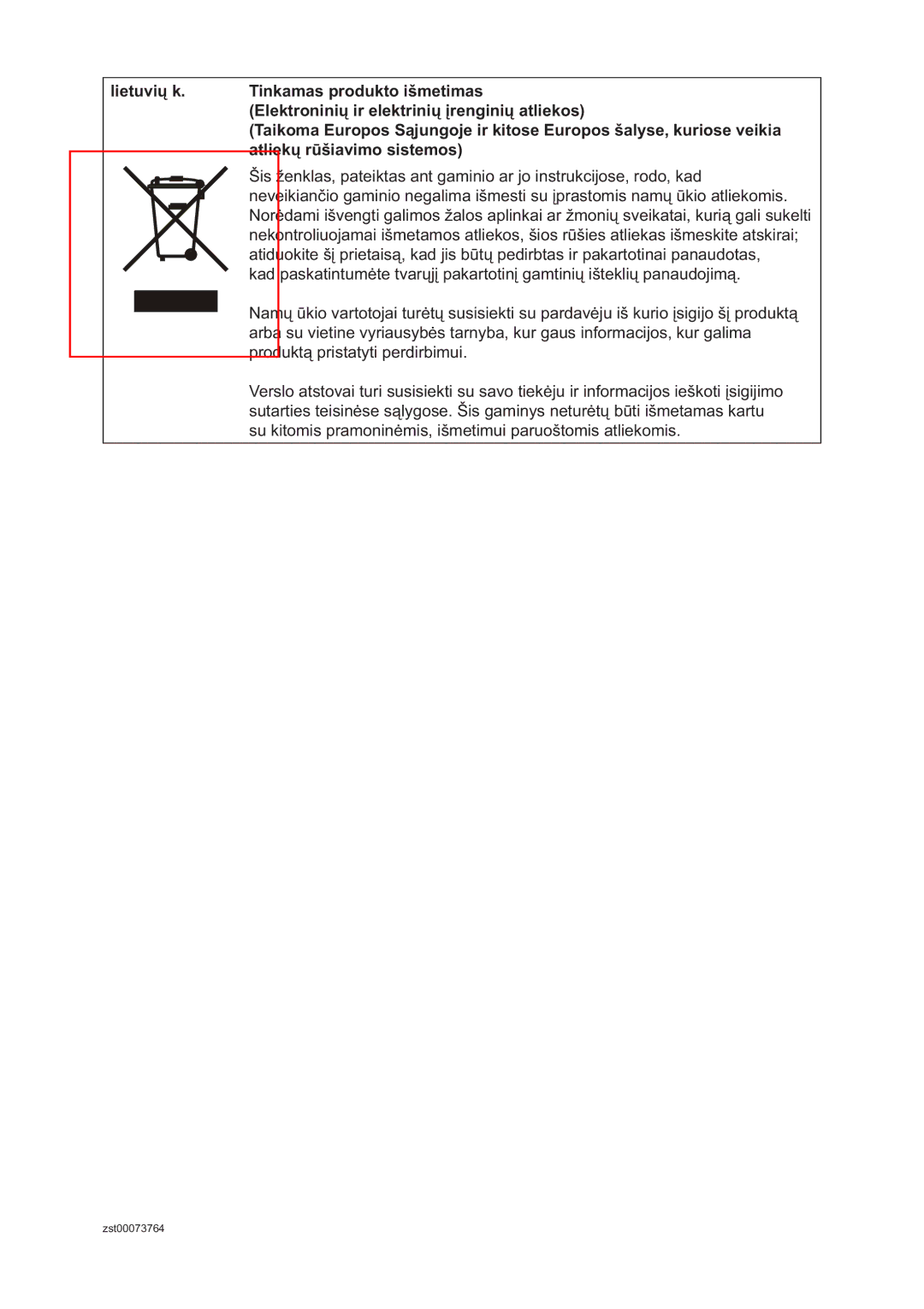 Samsung RSA1ZHMH1/BWT manual Zst00073764 