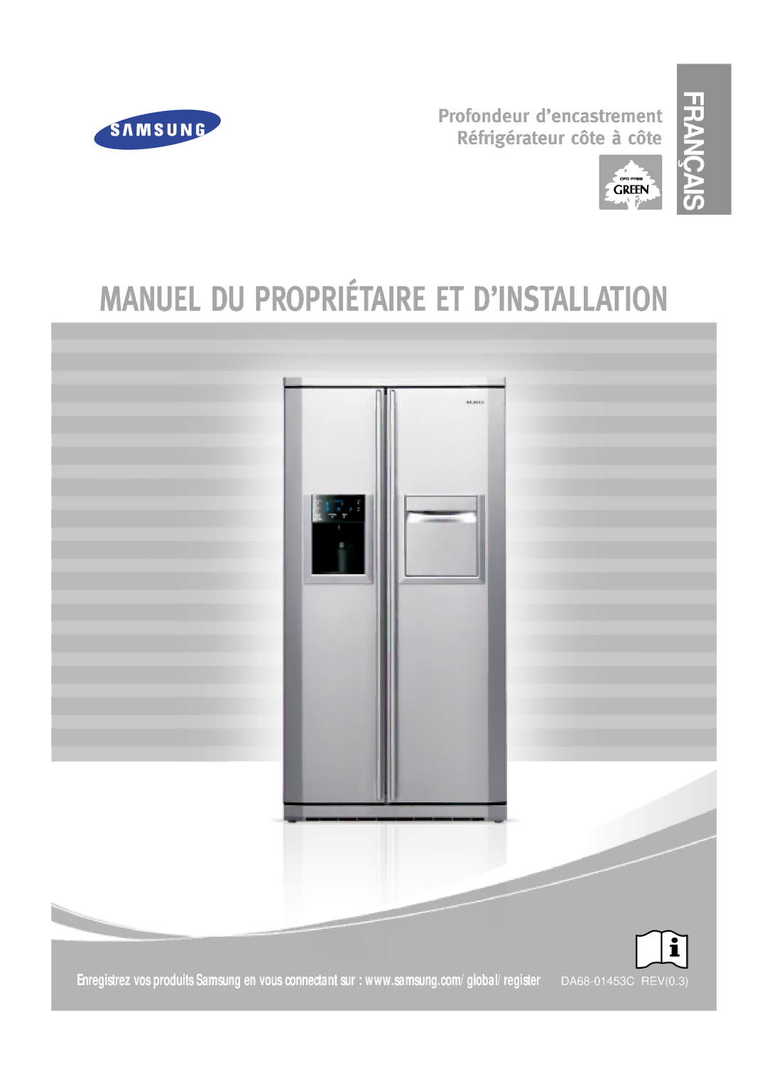 Samsung RSE8KPPS2/XEK, RSE8KPAS1/XEF, RSE8KPPS1/XEF, RSE8JPAS1/XEF manual Manuel DU Propriétaire ET D’INSTALLATION 