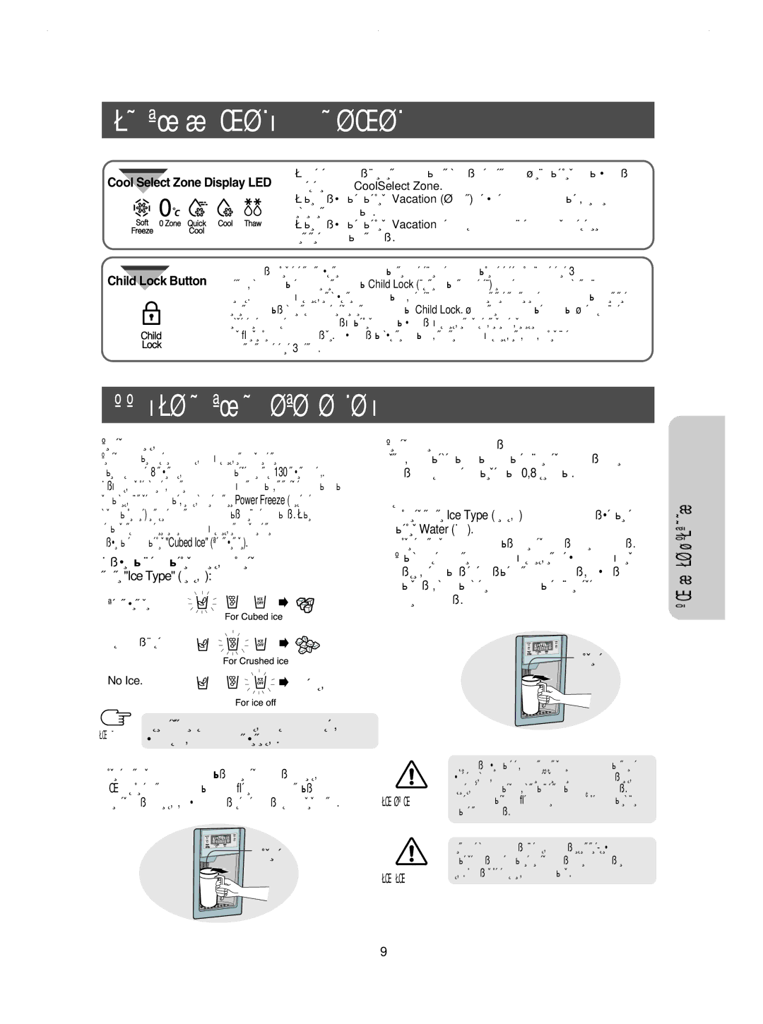 Samsung RSE8KPUS1/XEK, RSE8KPPS1/XEG, RSE8KPUS2/XEK, RSE8KPPS2/XEK, RSE8KPAS2/XEK manual ËàëíÖåõ èéÑÄóà ãúÑÄ à ïéãéÑçéâ ÇéÑõ 