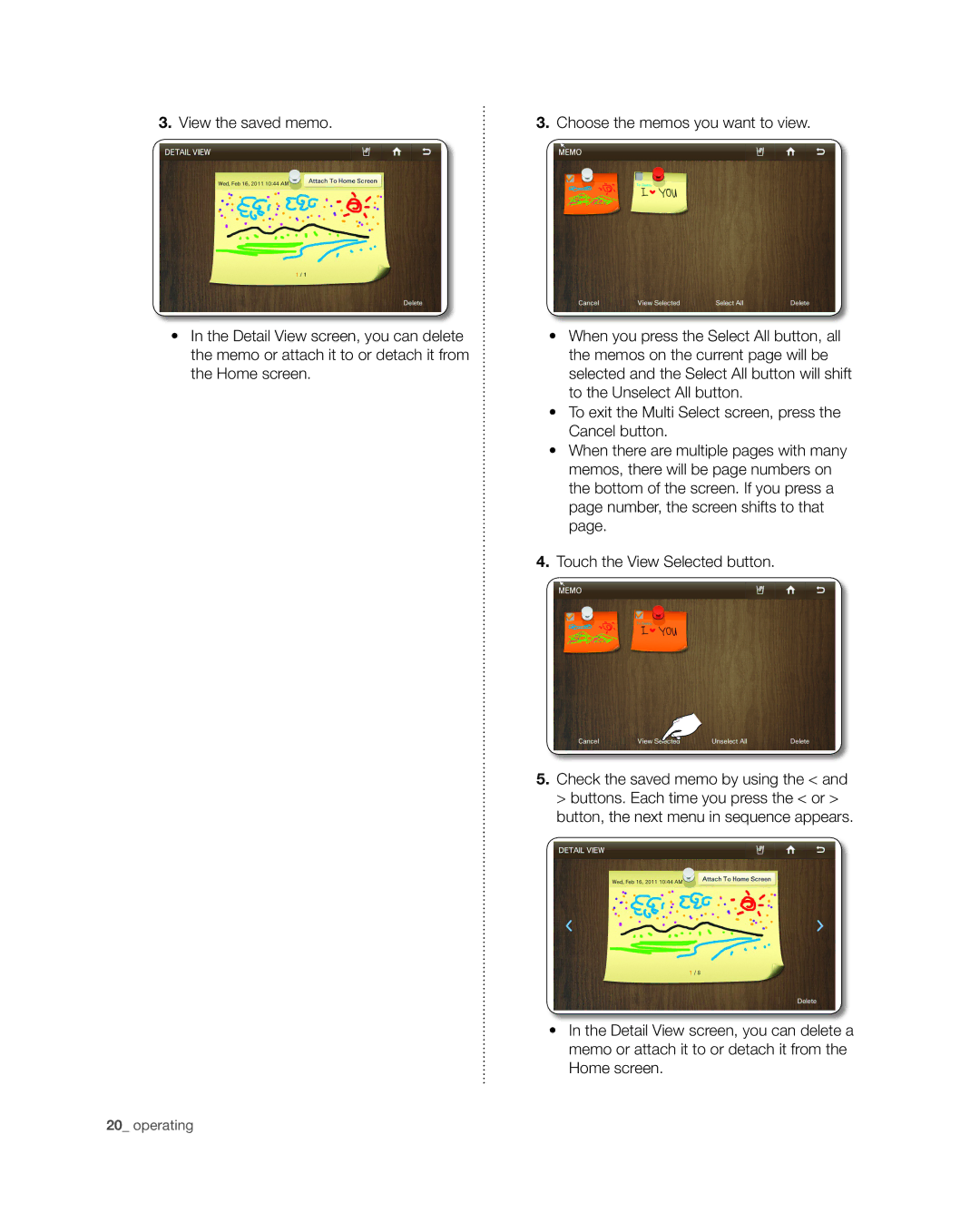 Samsung RSG309** user manual Operating 