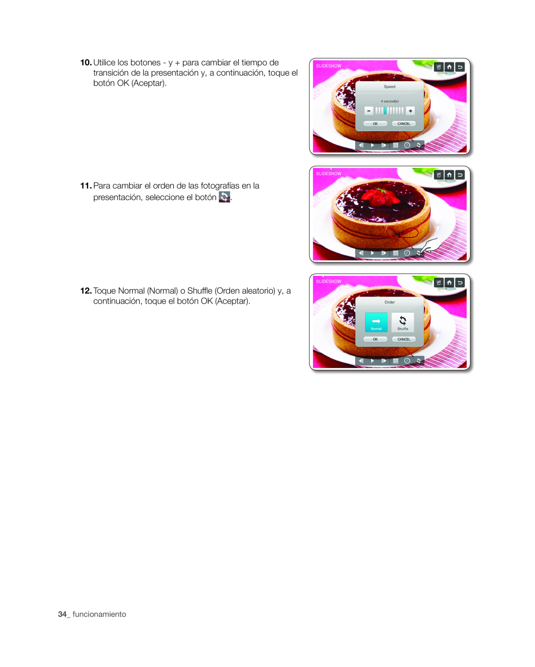 Samsung RSG309** user manual funcionamiento 