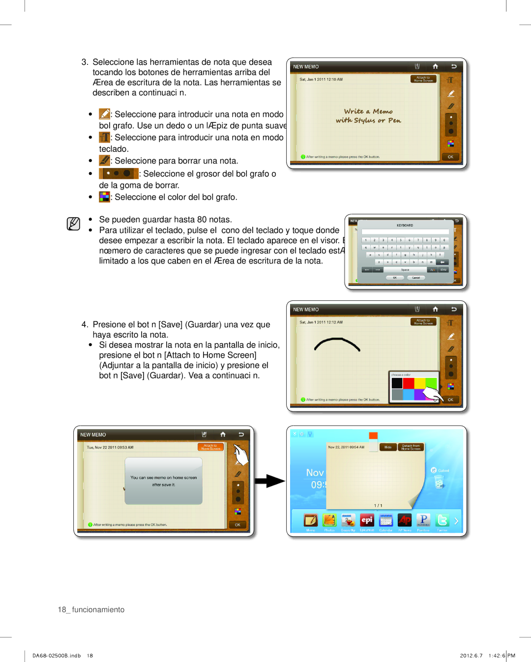 Samsung RSG309AARS user manual Funcionamiento 