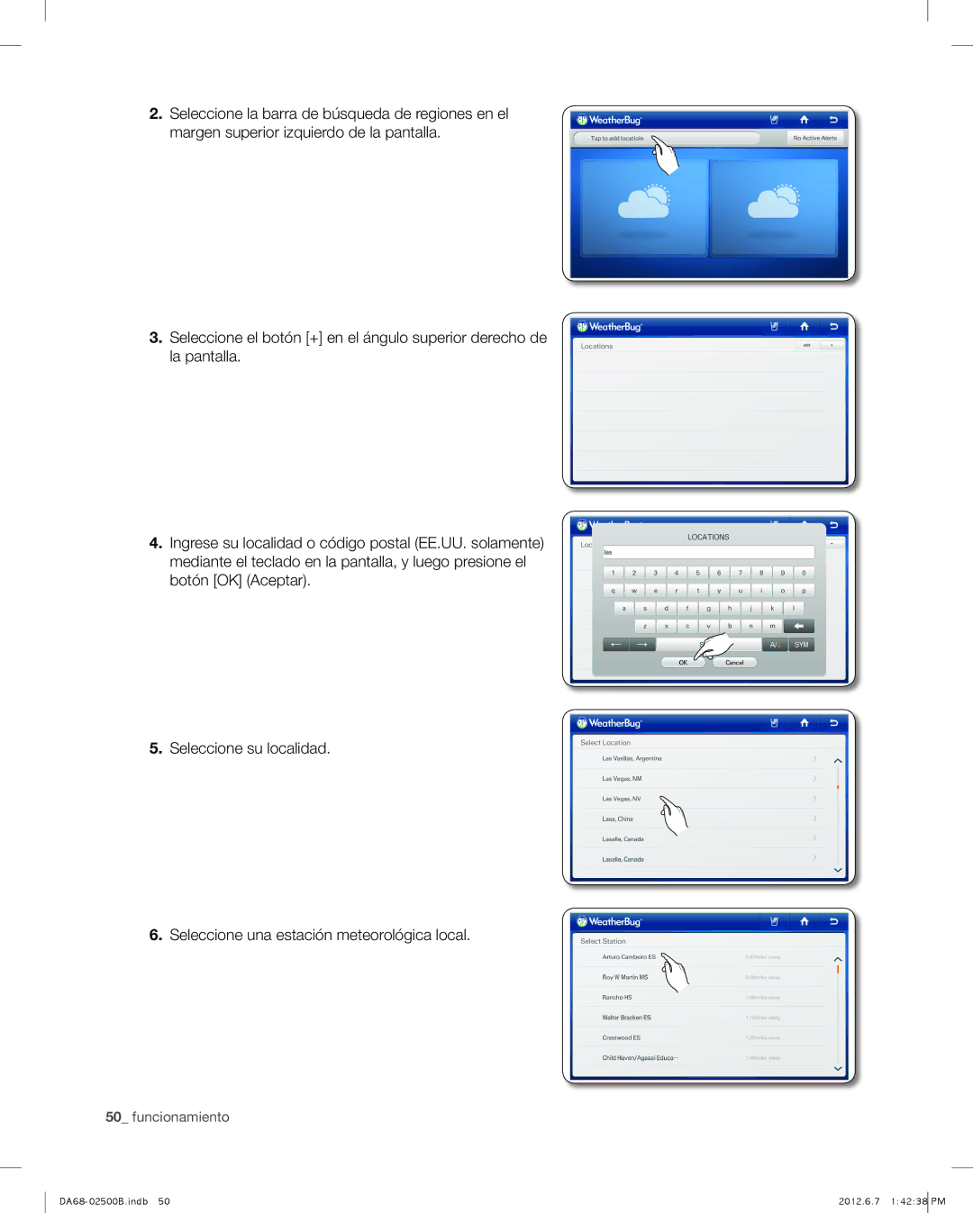 Samsung RSG309AARS user manual Funcionamiento 