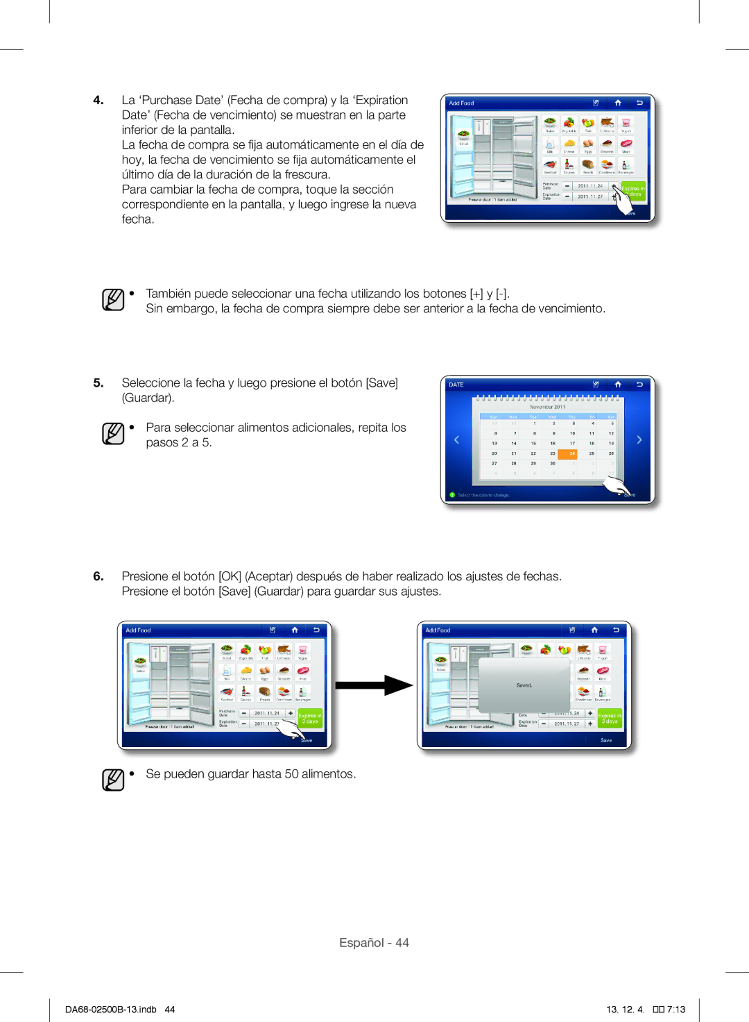 Samsung RSG309AARS/XAA manual Español 