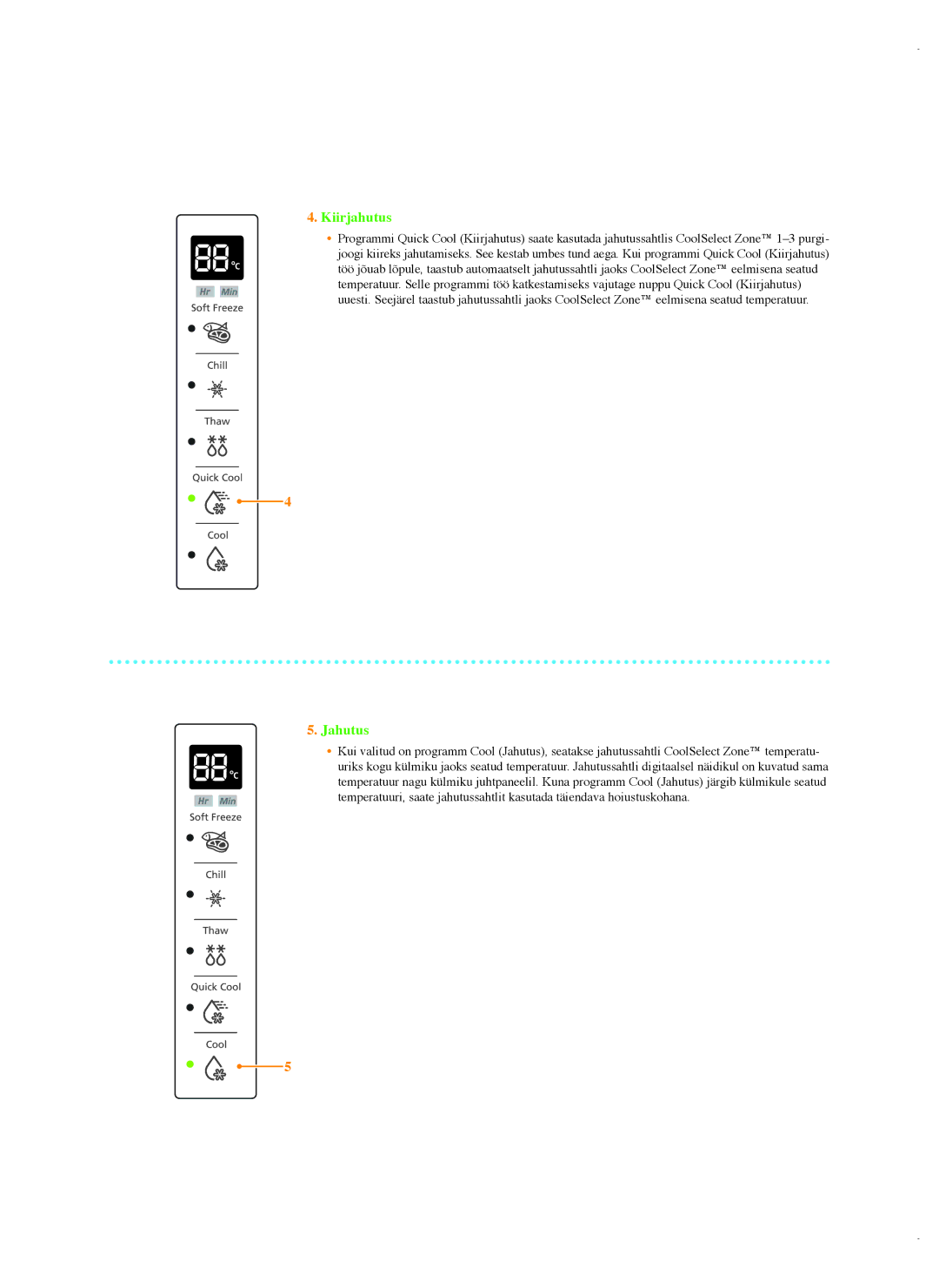 Samsung RSG5FURS1/BWT, RSG5FUMH1/BWT manual Kiirjahutus, Jahutus 