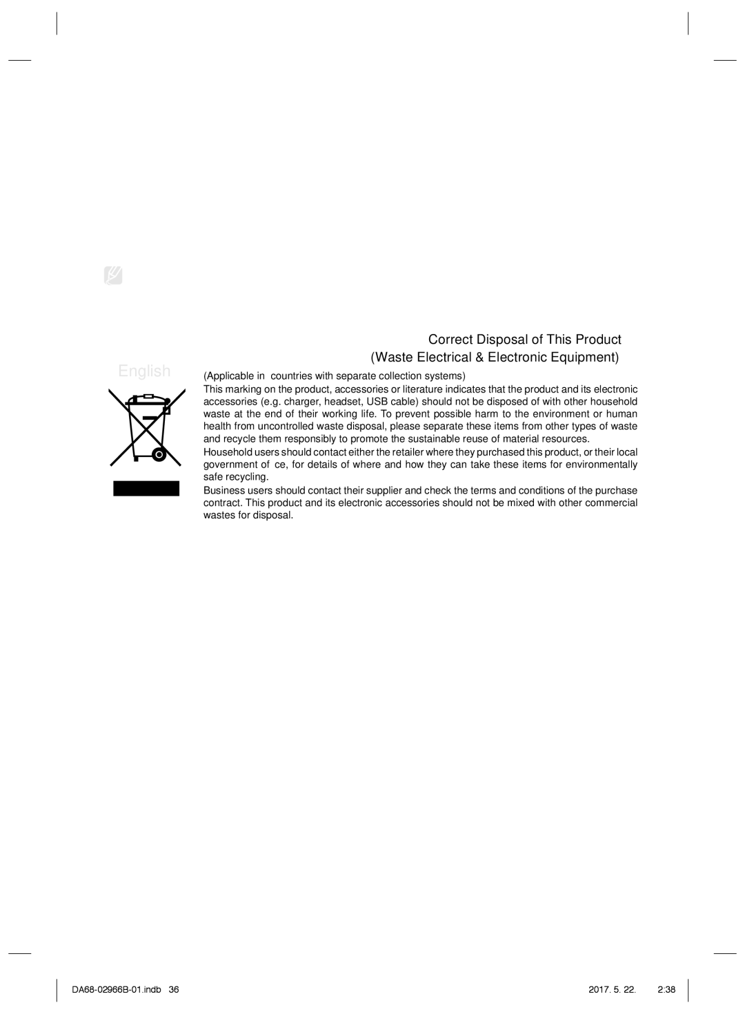 Samsung RSG5PUSL1/SML manual English, Ambient Room Temperature Limits 