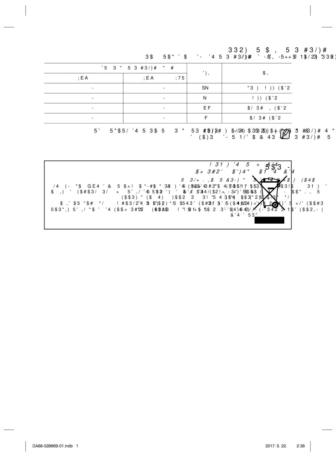 Samsung RSG5PUSL1/SML manual Ê5ĳĞĢĜĵĠĳĠģĳįĩģğĢĠĠģ ĦĩĬ ĜĠĠĤĬ 