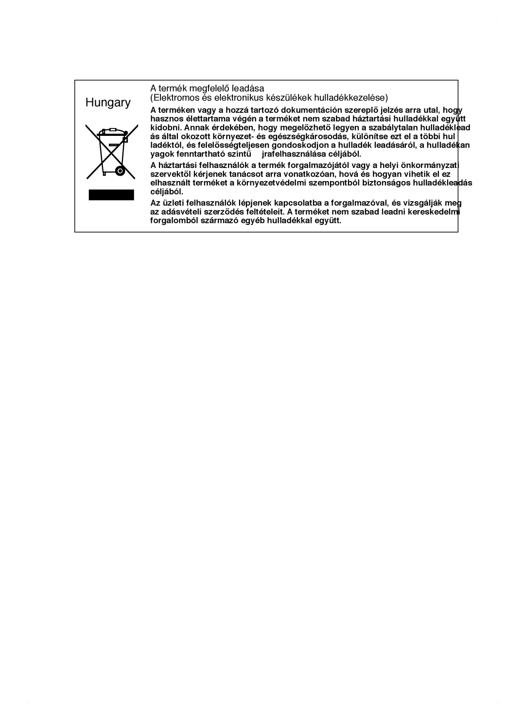 Samsung RSH1NTPE1/XSE, RSH1DTSW1/XEH, RSH1FTIS1/XEH, RSH1NTPE1/XEH, RSH1DTIS1/XEH, RSH1DTBP1/XEH manual Hungary 