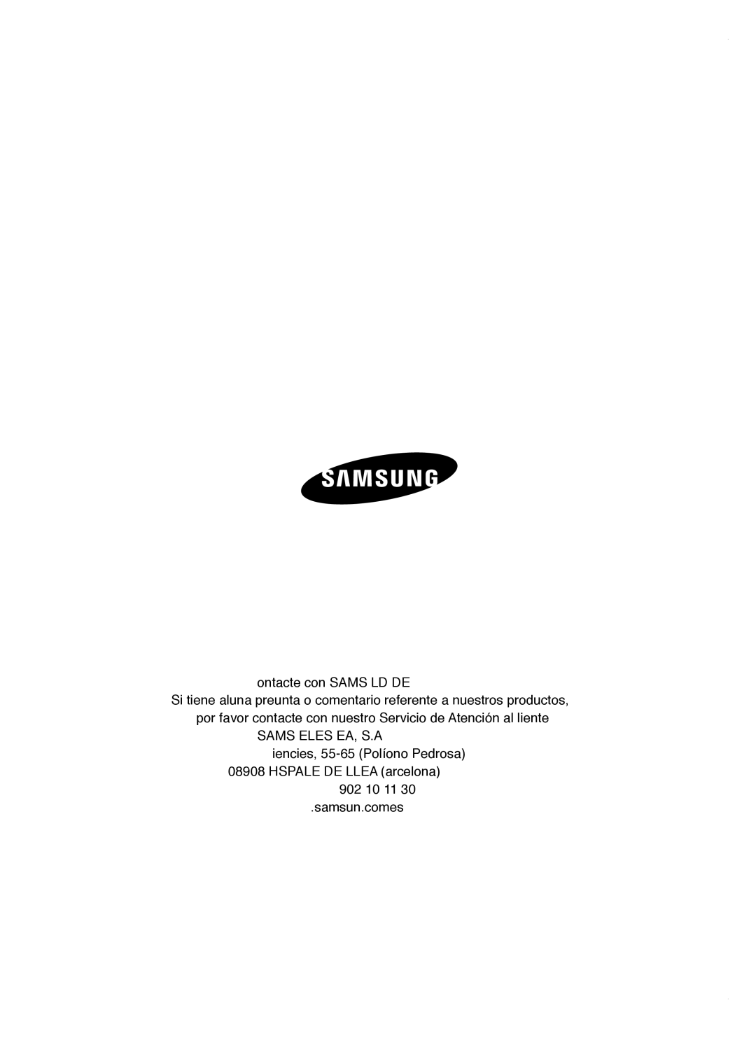 Samsung RSH1FTPE1/XEP, RSH1FBSW1/XES, RSH1FBRS1/XES, RSH1FBPE1/XES, RSH1DTPE1/XEP manual Samsung Electronics IBERIA, S.A 