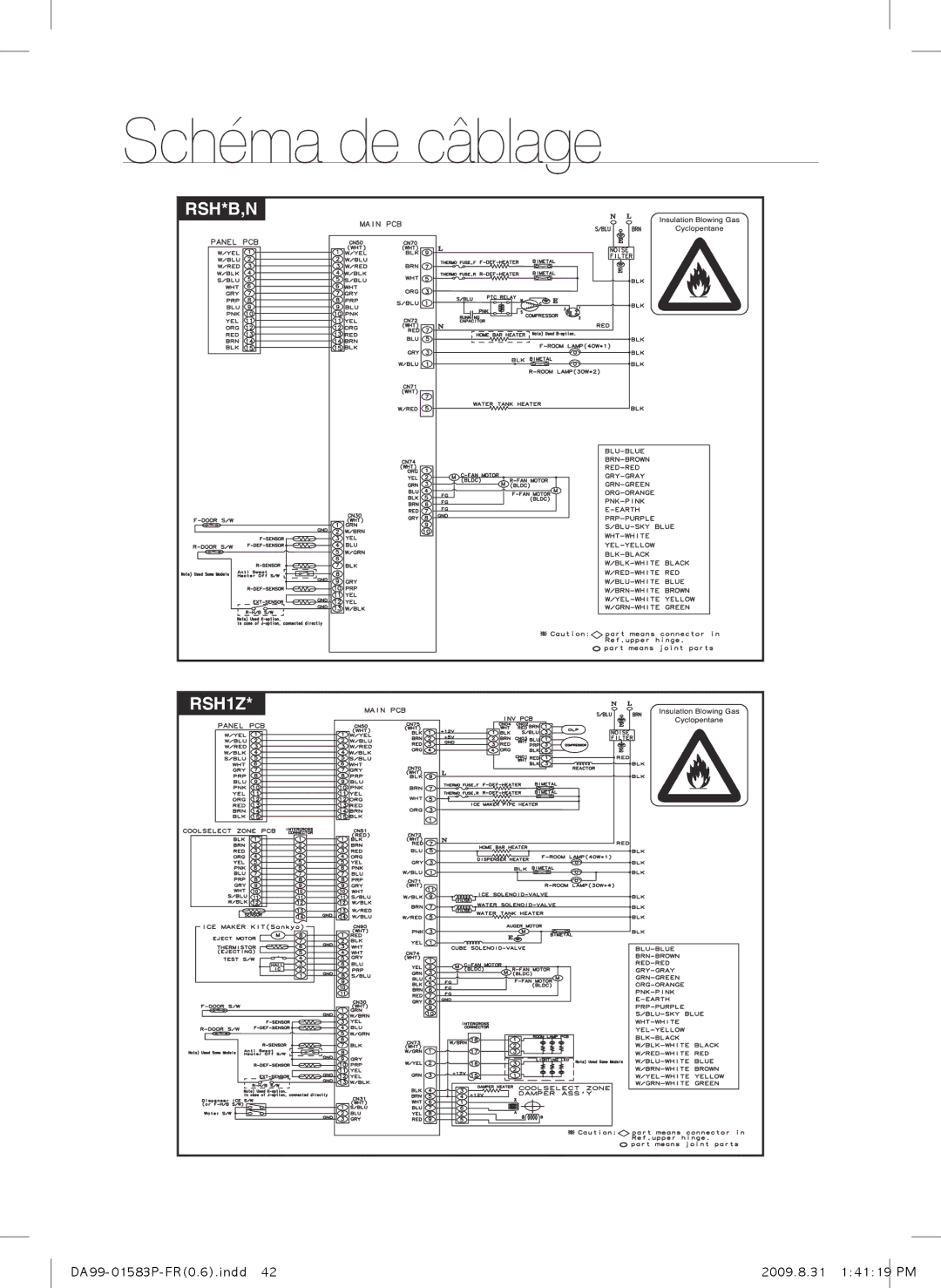 Samsung RSH1UEIS1/XEF, RSH1FTRS1/BWT, RSH1FTMH1/XEF, RSH1FEIS1/XEF, RSH1FTIS1/BWT, RSH1DEIS1/XEF, RSH1JLMR1/XEF manual Rsh*B,N 