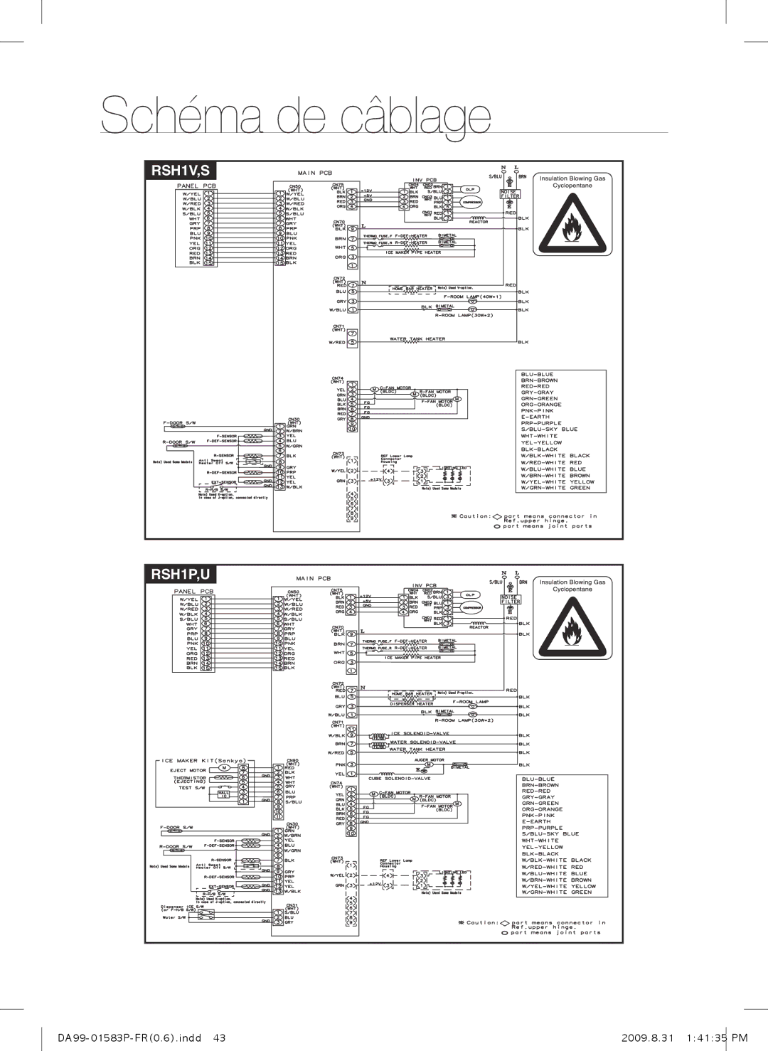 Samsung RSH1FTSW1/XEF, RSH1FTRS1/BWT, RSH1FTMH1/XEF, RSH1FEIS1/XEF, RSH1FTIS1/BWT, RSH1DEIS1/XEF, RSH1JLMR1/XEF manual RSH1V,S 