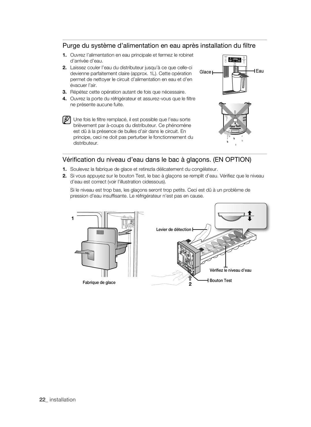 Samsung RSH1FTRS1/XEF, RSH1FTRS1/BWT, RSH1FTMH1/XEF, RSH1FTSW1/XEF Devienne parfaitement claire approx L. Cette opération 