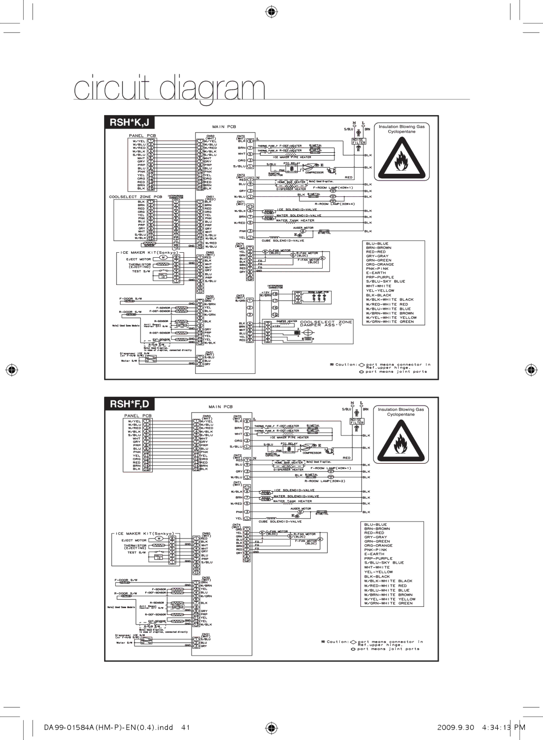 Samsung RSH1NTPE1/XSV, RSH1KLMRA/XSV, RSH1KLAW1/XTL, RSH1KLMR1/XSV, RSH1FEIS1/XSV, RSH1KLAW1/XSV, RSH1DLMR1/XSV Circuit diagram 