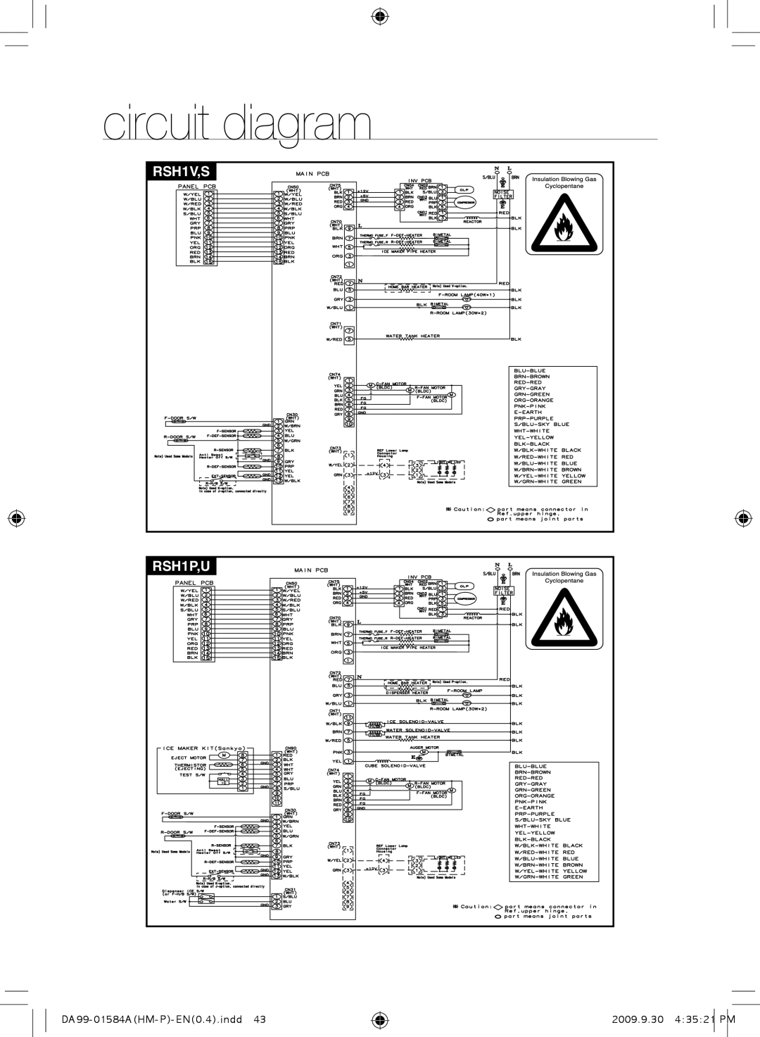 Samsung RSH1KLMR1/XSV, RSH1KLMRA/XSV, RSH1NTPE1/XSV, RSH1KLAW1/XTL, RSH1FEIS1/XSV, RSH1KLAW1/XSV, RSH1DLMR1/XSV manual RSH1V,S 