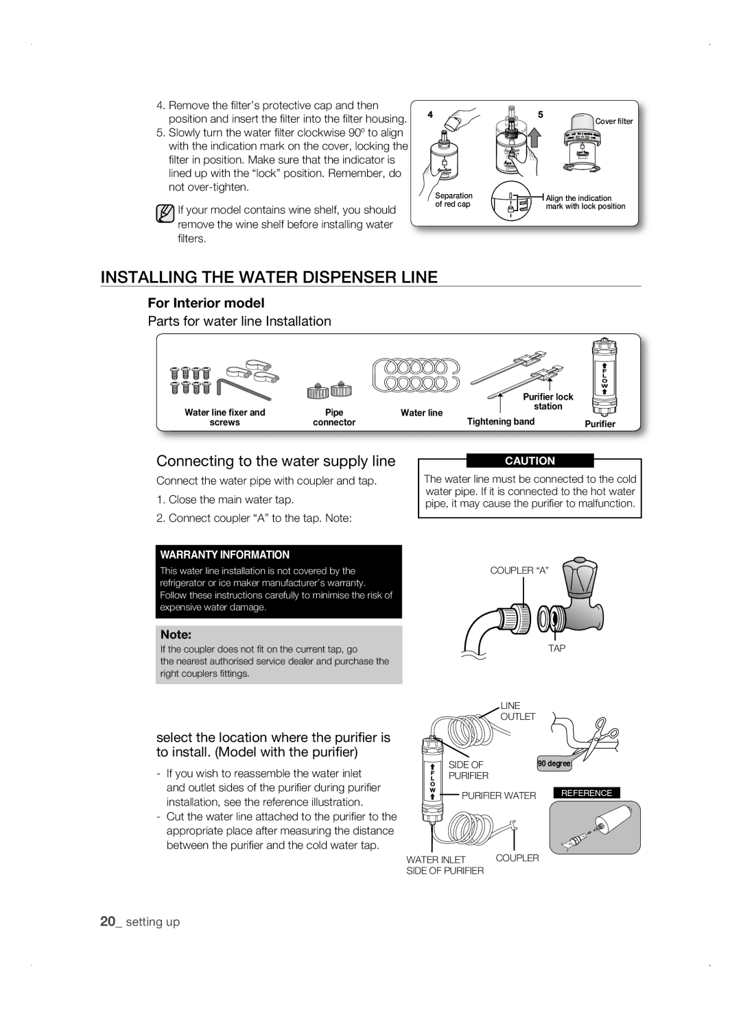 Samsung RSH3FTPE1/JUM, RSH1NTSW1/ZAM, RSH3FTPE1/MTR manual Warranty Information 