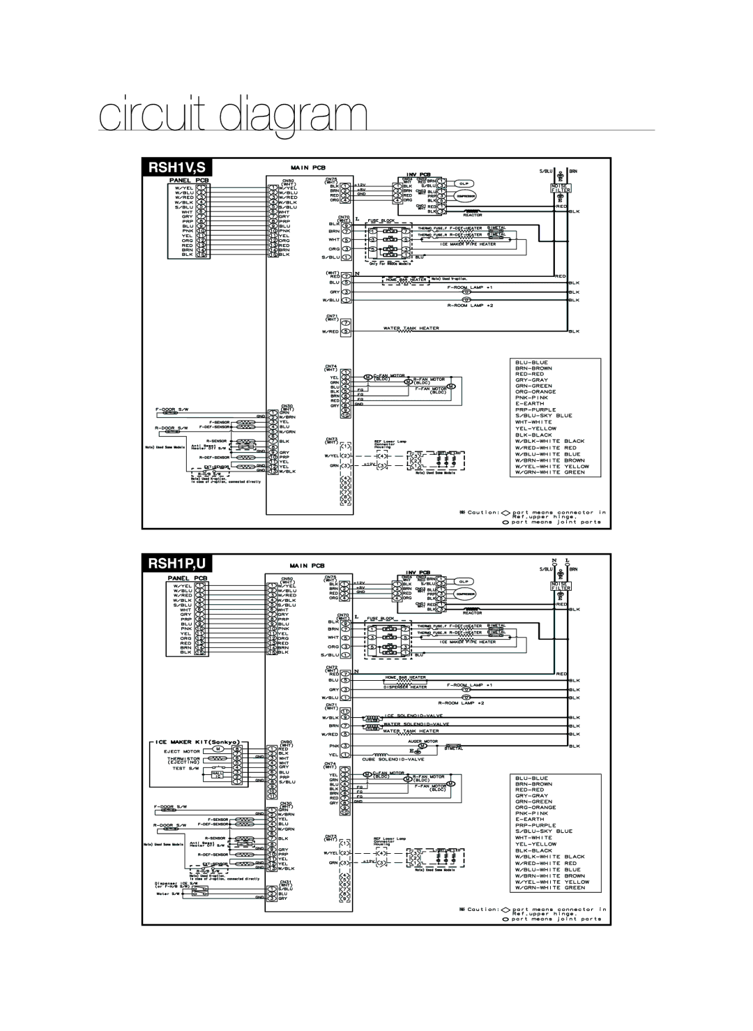 Samsung RSH1FTSW1/XEP, RSH1UBRS1/XES, RSH1FTPE1/XEP, RSH1DTRS1/XES, RSH1DTMH1/XES, RSH1NBIS1/XES, RSH1PBRS1/XES Circuit diagram 