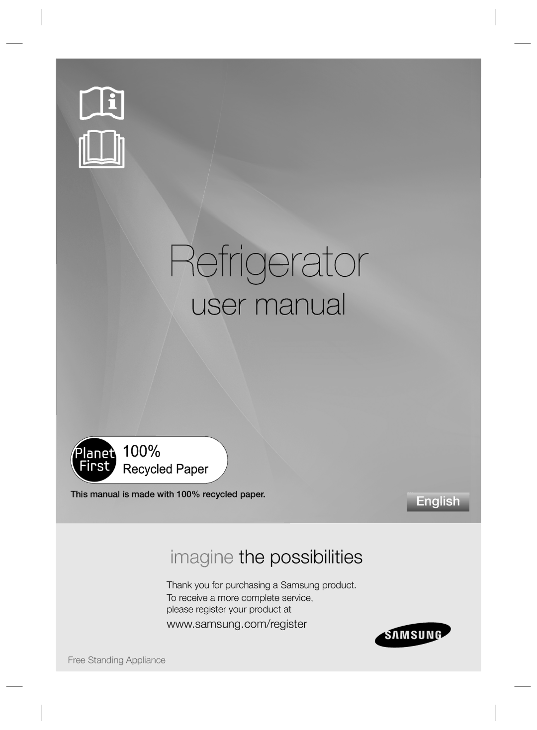 Samsung RSH7ZNRS1/XEG, RSH7ZNRS1/EUR, RSH7ZNRS1/XEO, RSH7UNBP1/XEO, RSH7PNPN1/XEO, RSH7PNSW1/XEO manual Refrigerator 