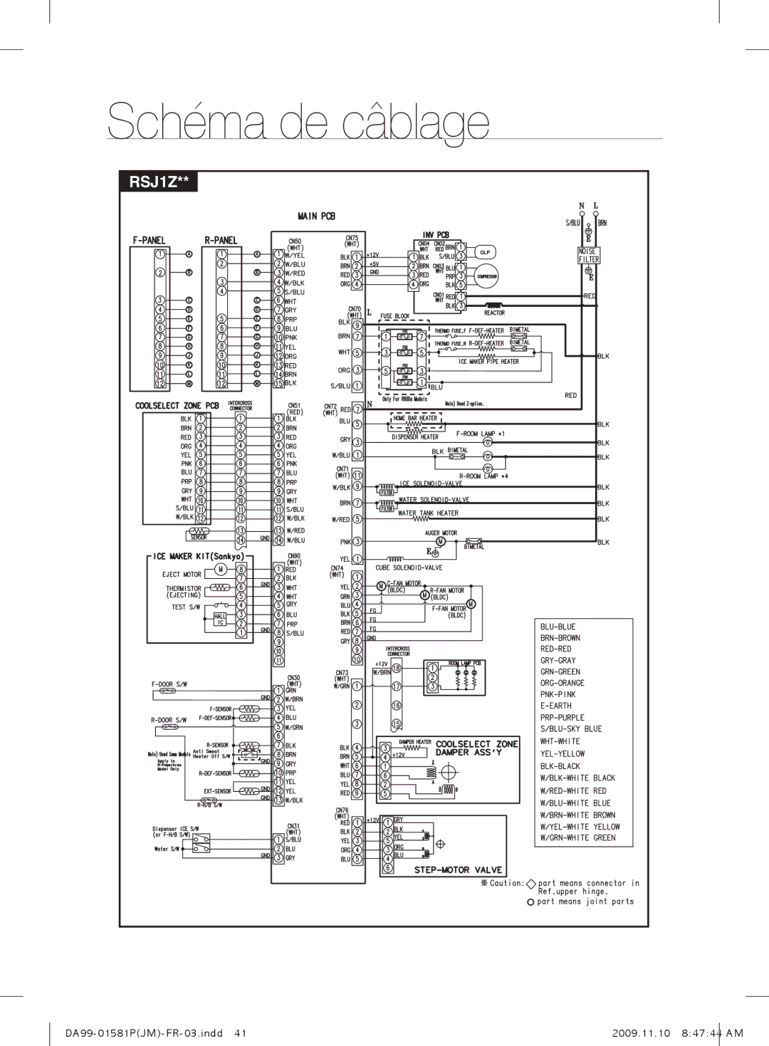 Samsung RSJ1FESV1/XEF, RSJ1KEMH1/XEF, RSJ1KUPS1/XEF, RSJ1FEBP1/XEF manual RSJ1Z 