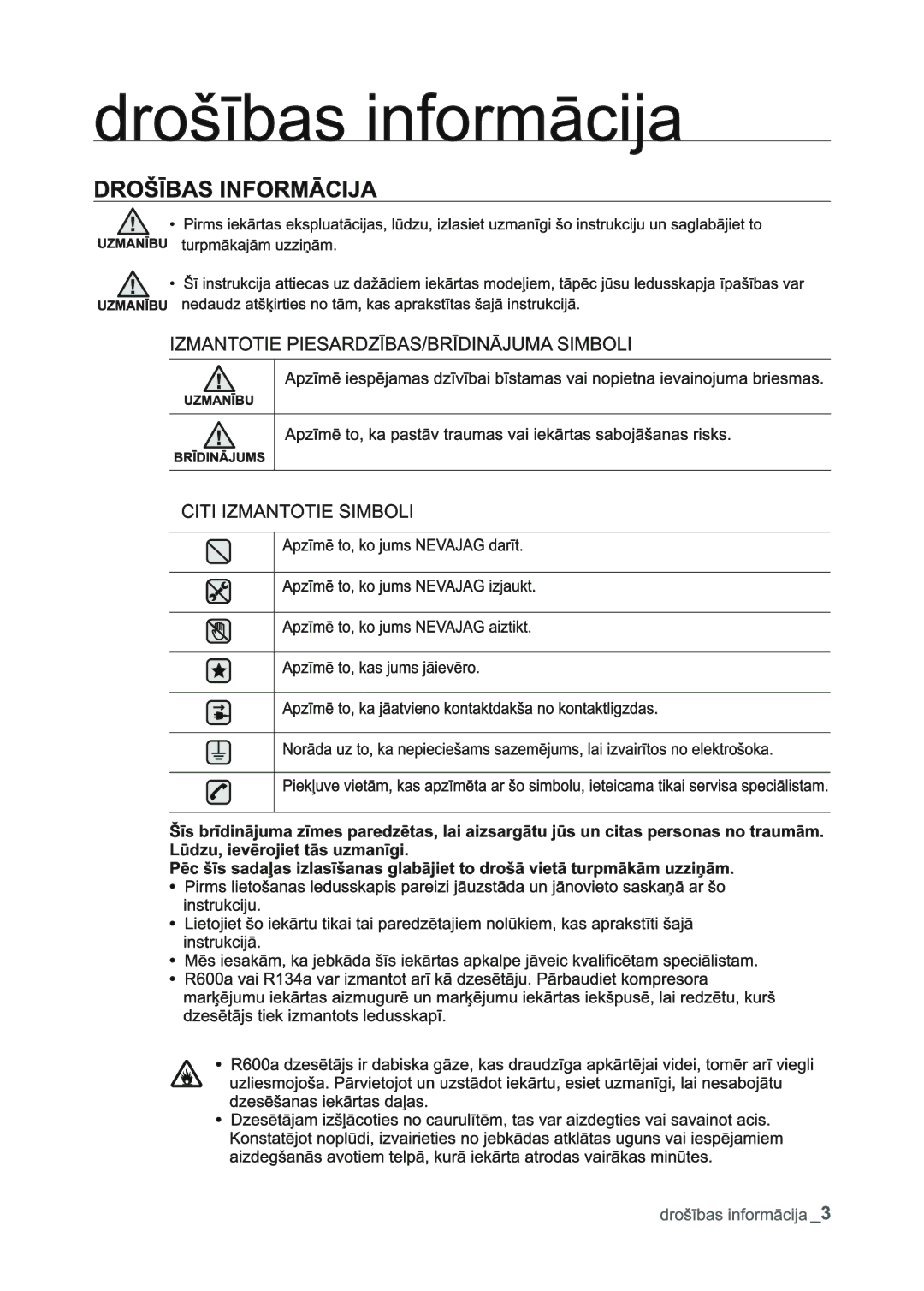 Samsung RSJ1FERS1/BWT, RSJ1KERS1/BWT, RSJ1FEPS1/BWT, RSJ1KEPS1/BWT manual 