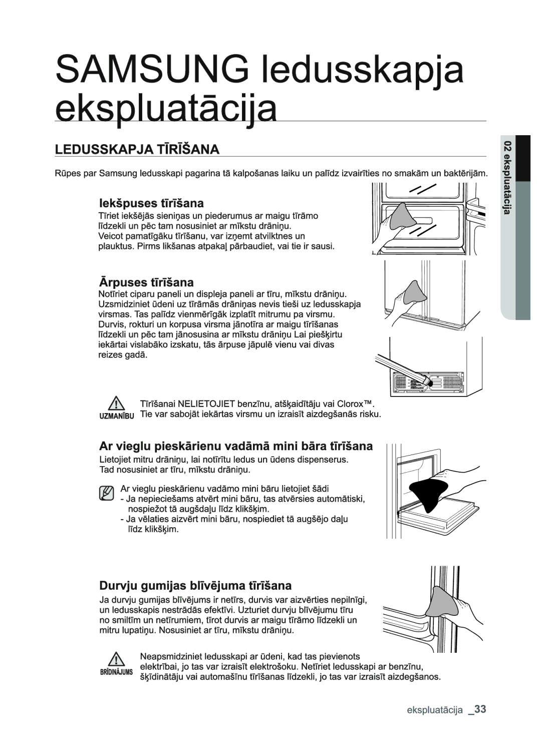 Samsung RSJ1FEPS1/BWT, RSJ1KERS1/BWT, RSJ1KEPS1/BWT, RSJ1FERS1/BWT manual 