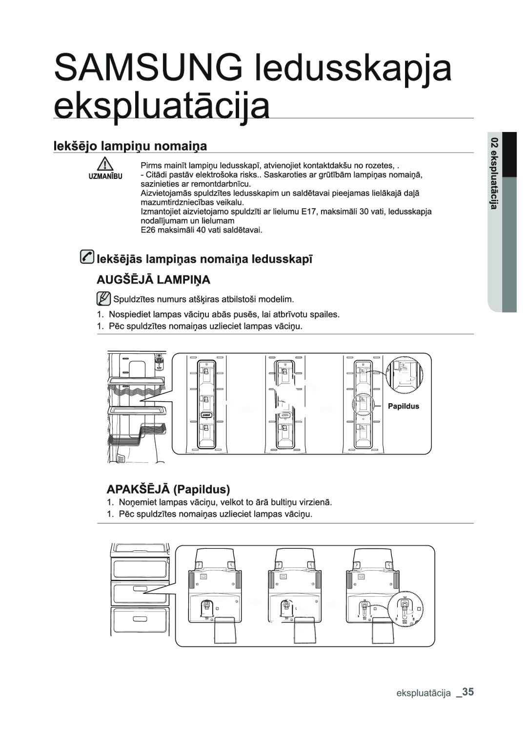 Samsung RSJ1FERS1/BWT, RSJ1KERS1/BWT, RSJ1FEPS1/BWT, RSJ1KEPS1/BWT manual 