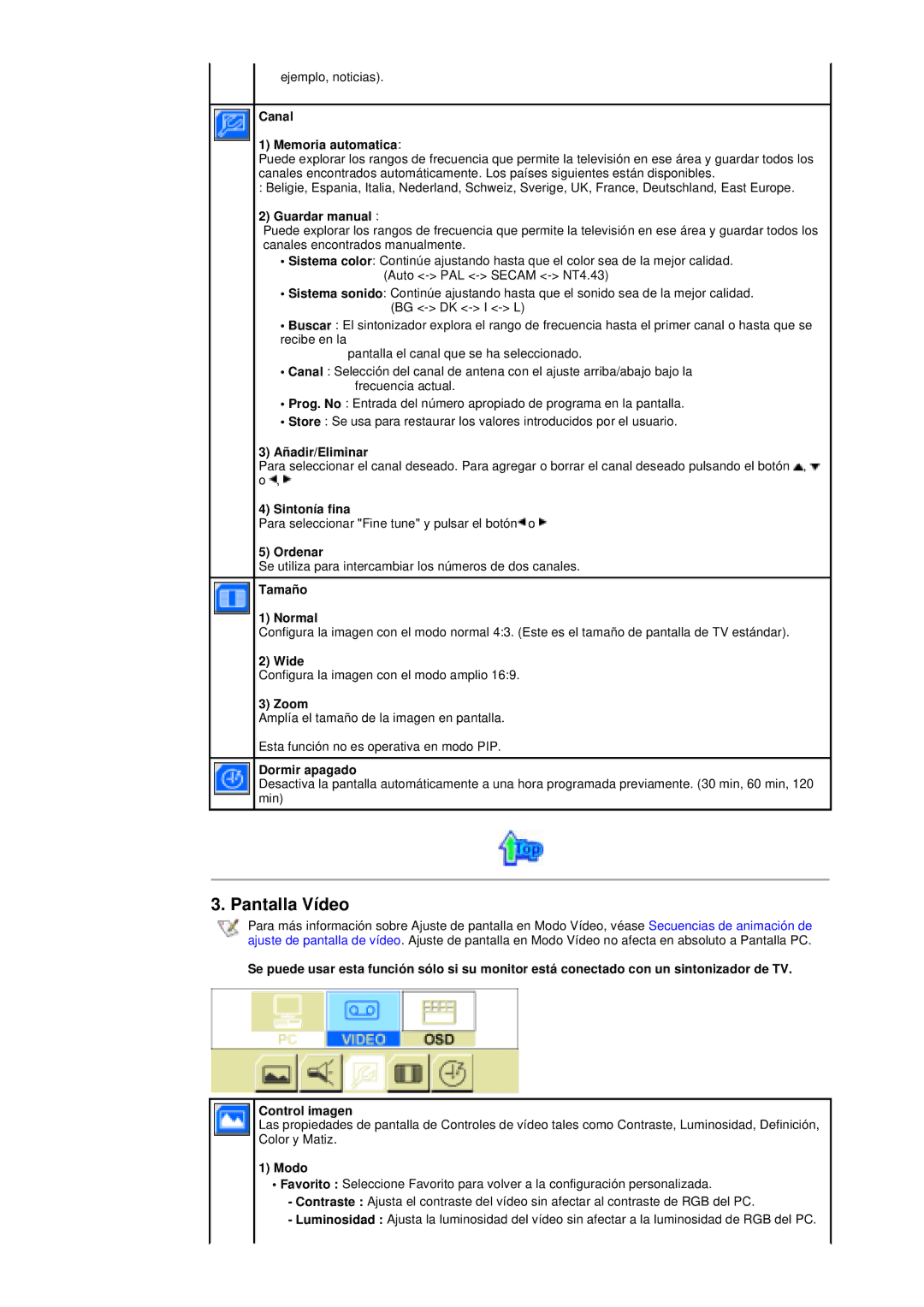 Samsung RT15ASSST/EDC, RT17ASSST/EDC manual Canal Memoria automatica, Zoom 