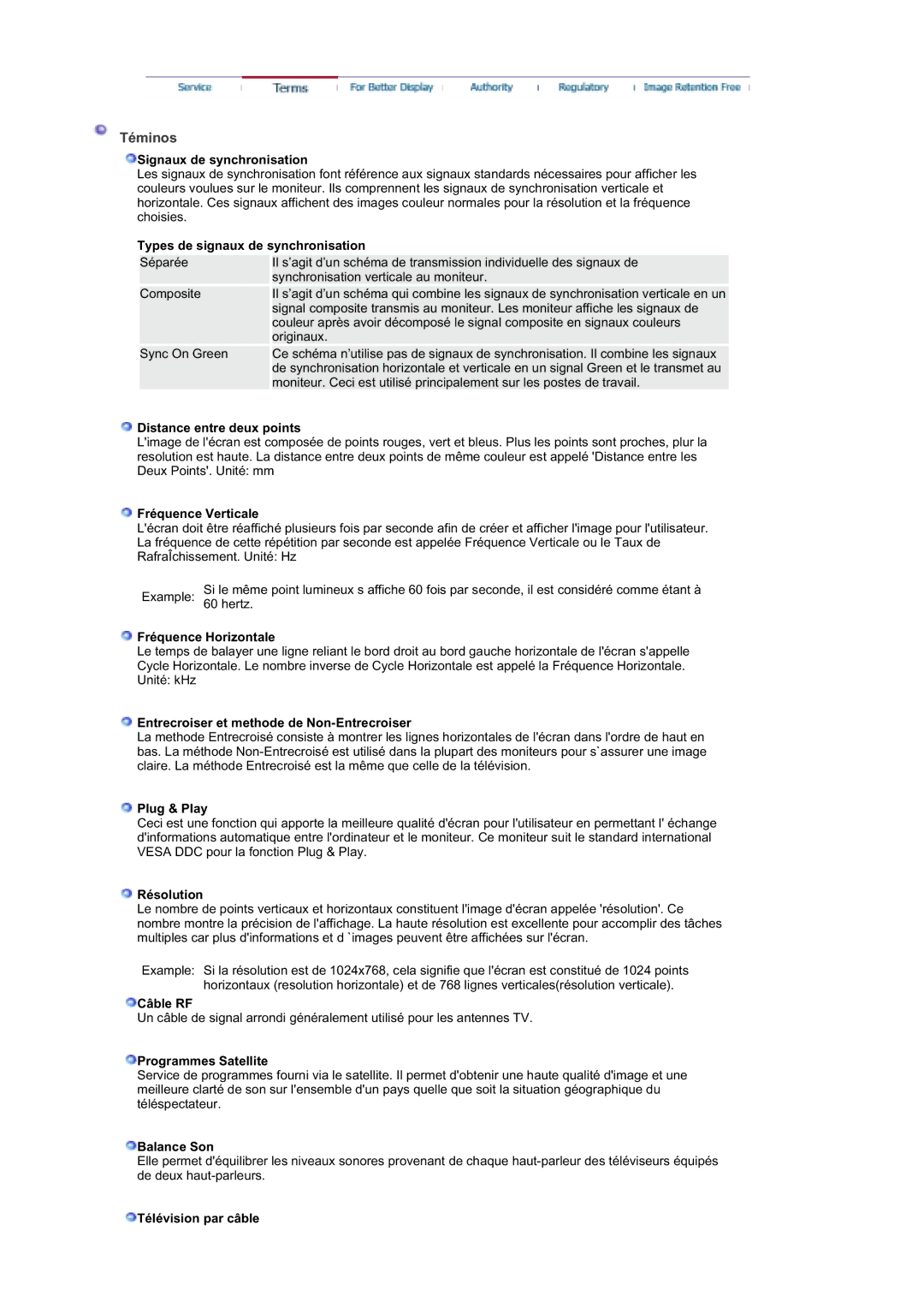 Samsung RT19FSSS/EDC manual Téminos 