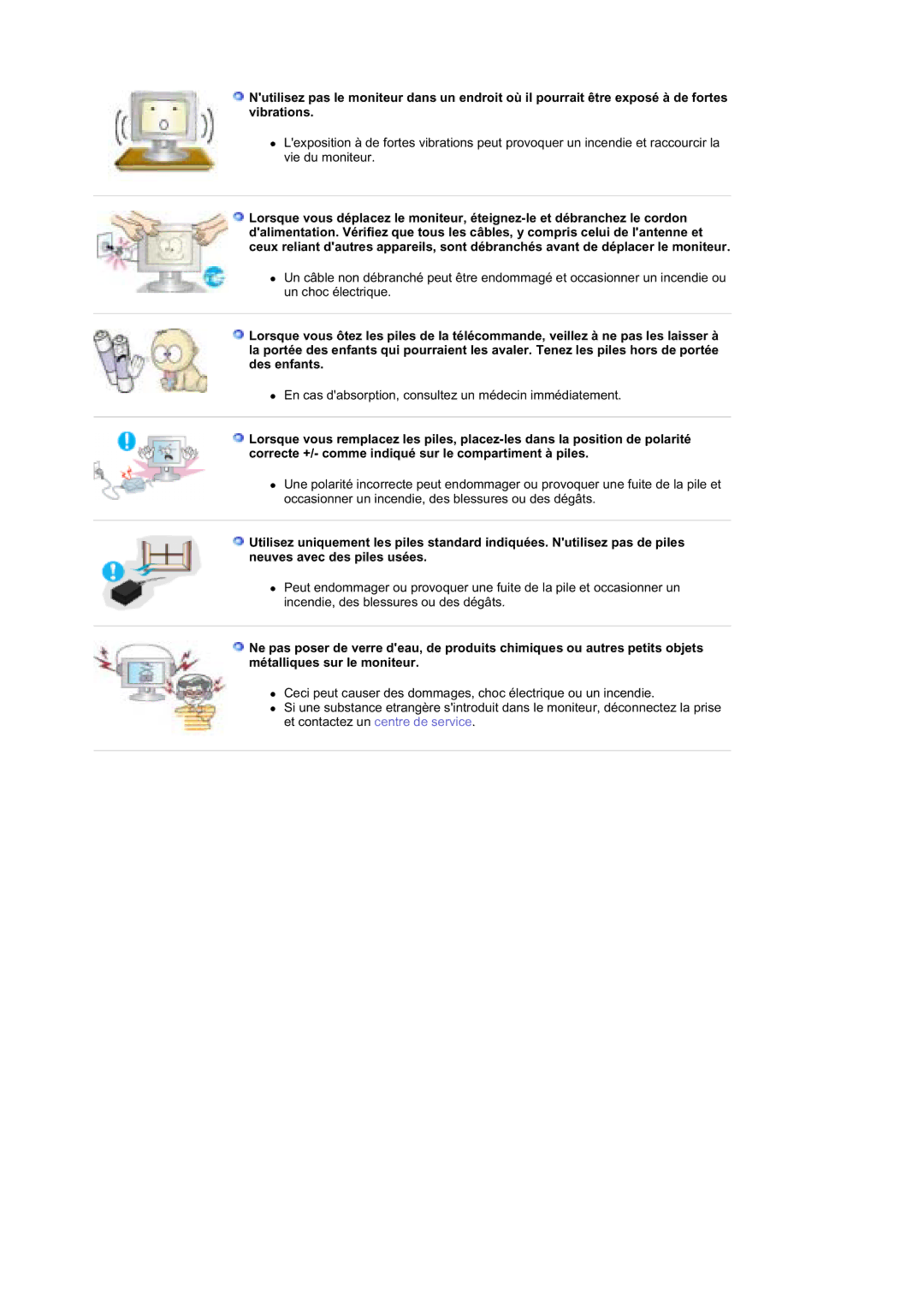 Samsung RT19FSSS/EDC manual En cas dabsorption, consultez un médecin immédiatement 