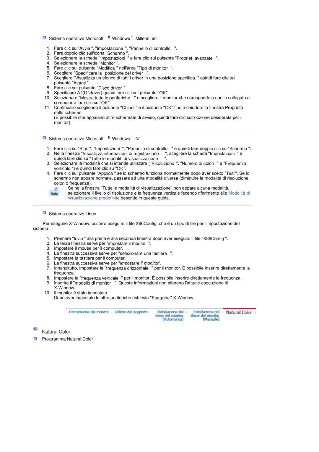 Samsung RT19FSSS/EDC Natural Color, Scegliere Specificare la posizione del driver, Sistema operativo Microsoft Windows NT 