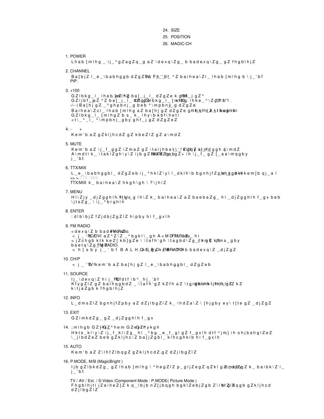 Samsung RT19FSSS/EDC manual MAGIC-CH Power, Mute 