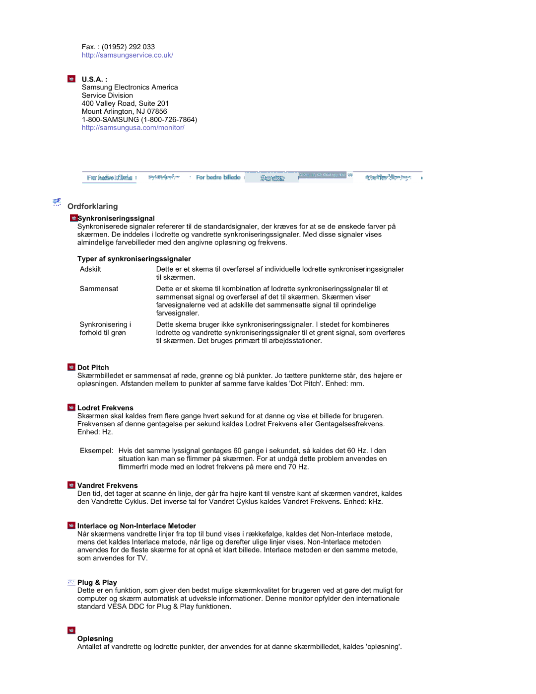 Samsung RT19FSSS/EDC manual Ordforklaring 