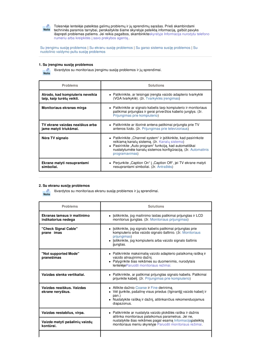 Samsung RT19FSSS/EDC Su Ƴrengimu susijĊ problemos, Atrodo, kad kompiuteris neveikia, Taip, kaip turơtǐ veikti, Simboliai 