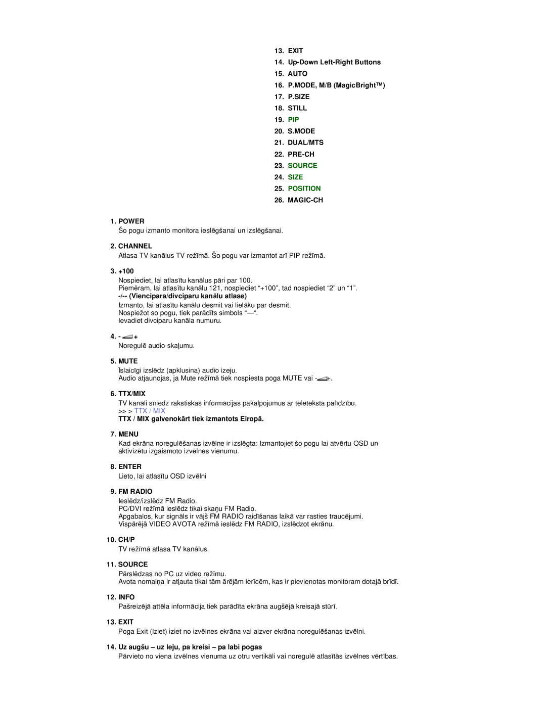 Samsung RT19FSSS/EDC manual Still, Dual/Mts, MAGIC-CH Power, Mute 