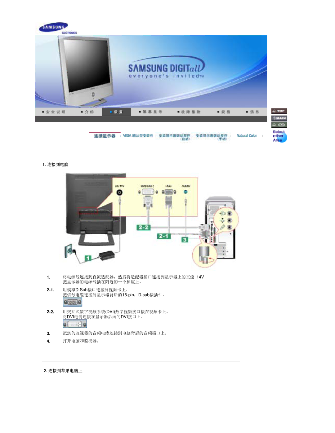 Samsung RT19FSSS/EDC manual Dvi 