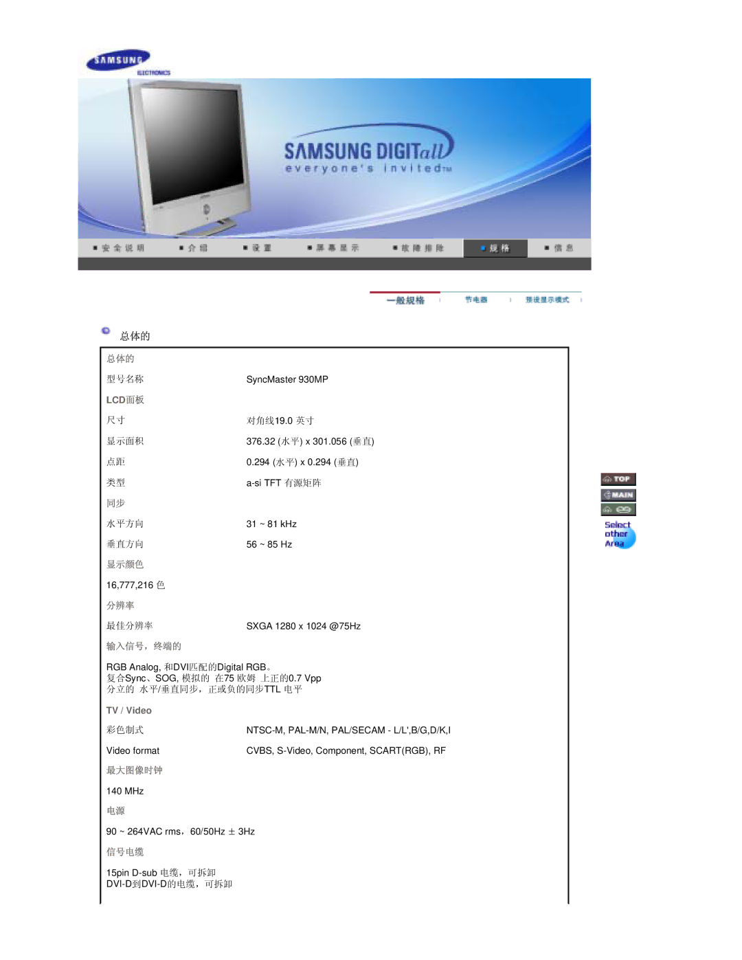 Samsung RT19FSSS/EDC manual Lcd 